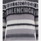 MAGLIONE IN MISTO MOAIR STRETCH CON LOGO A0093I T18121581 BALENCIAGA 