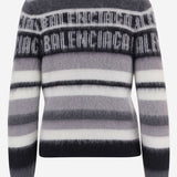 MAGLIONE IN MISTO MOAIR STRETCH CON LOGO A0093I T18121581 BALENCIAGA 