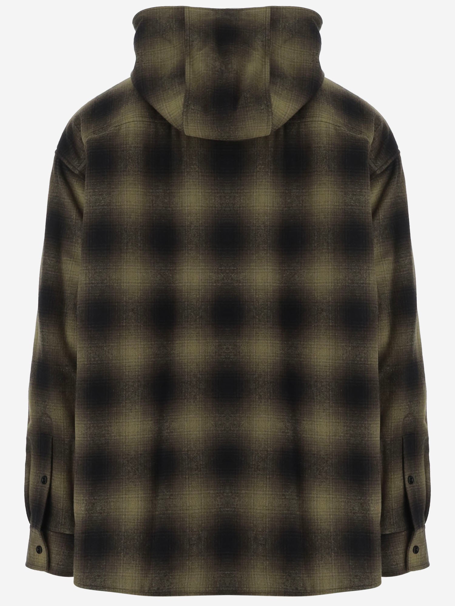 CAMICIA OVERSIZE IN MISTO LANA CON CAPUCCIO A009KA TVT042863 BALENCIAGA 