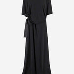 ABITO LUNGO IN MISTO VISCOSA CON NODO LATERALE A009PVT VV031000 BALENCIAGA 