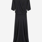 ABITO LUNGO IN MISTO VISCOSA CON NODO LATERALE A009PVT VV031000 BALENCIAGA 