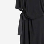 ABITO LUNGO IN MISTO VISCOSA CON NODO LATERALE A009PVT VV031000 BALENCIAGA 