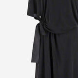 ABITO LUNGO IN MISTO VISCOSA CON NODO LATERALE A009PVT VV031000 BALENCIAGA 