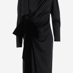 ABITO IN SETA CON FIOCCO IN VELLUTO DR0000000151 0PA BALMAIN 
