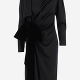 ABITO IN SETA CON FIOCCO IN VELLUTO DR0000000151 0PA BALMAIN 