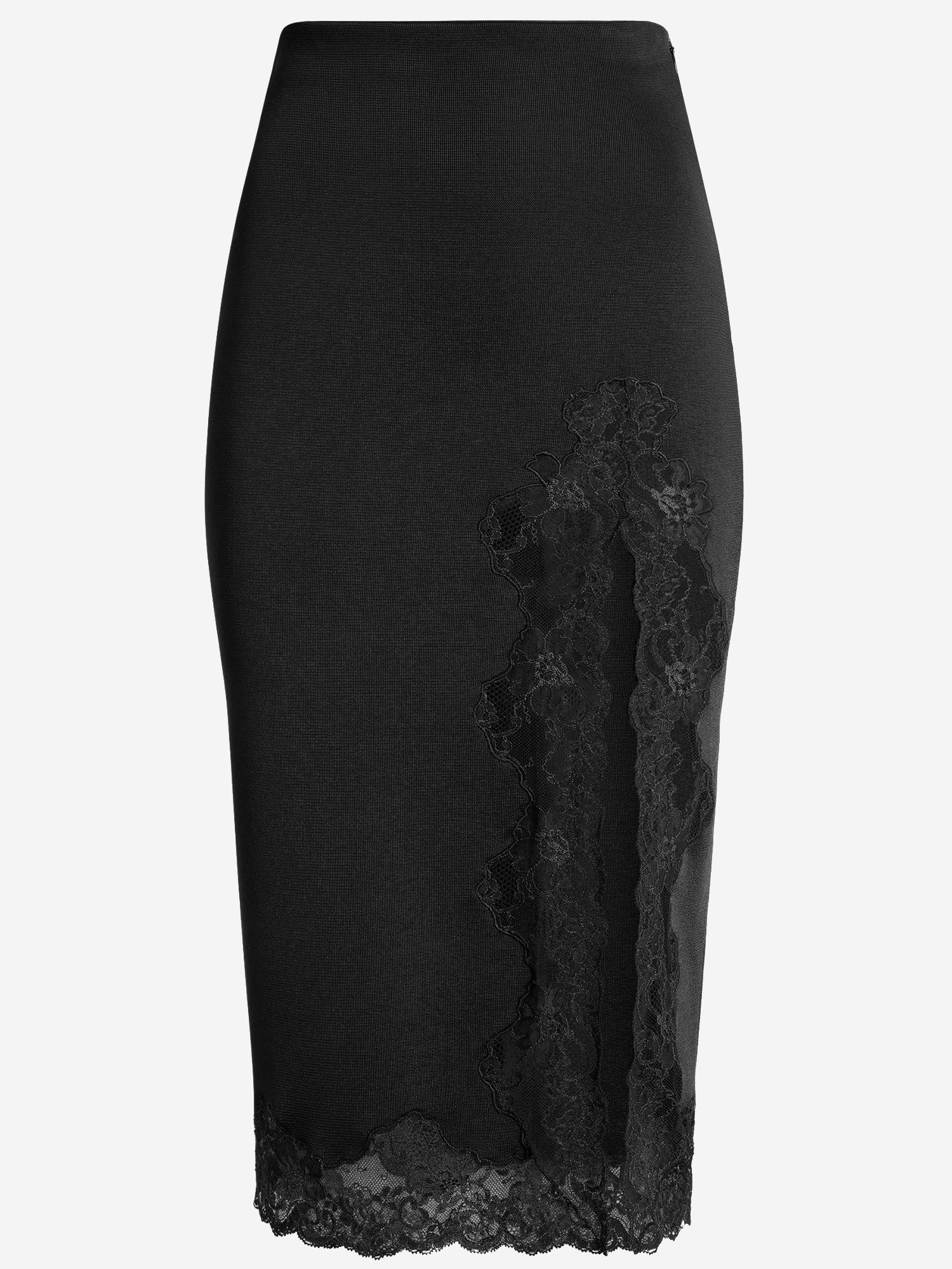 GONNA MIDI IN MAGLIA E PIZZO SK0000000082 0PA BALMAIN 
