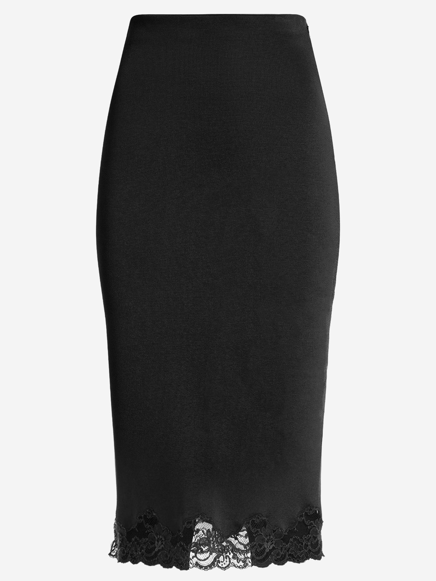 GONNA MIDI IN MAGLIA E PIZZO SK0000000082 0PA BALMAIN 