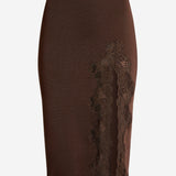 GONNA MIDI IN MAGLIA E PIZZO SK0000000082 A91 BALMAIN 