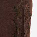 GONNA MIDI IN MAGLIA E PIZZO SK0000000082 A91 BALMAIN 
