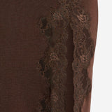 GONNA MIDI IN MAGLIA E PIZZO SK0000000082 A91 BALMAIN 