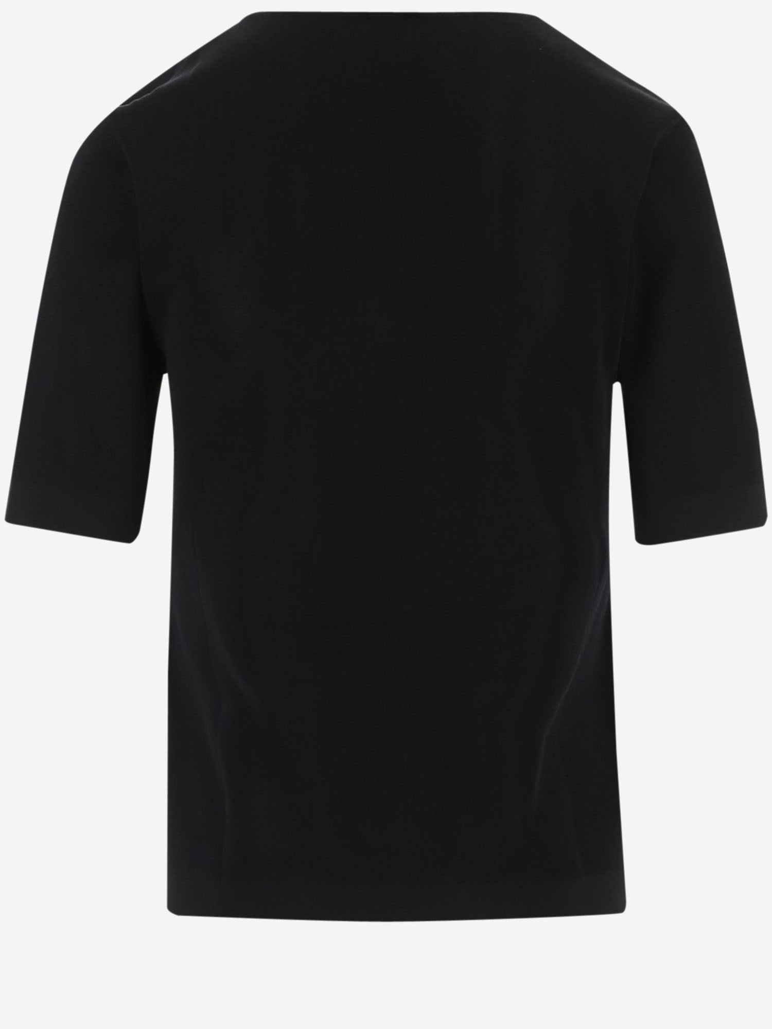 TOP IN VISCOSA CON SCOLLO A V IN PIZZO TO0000000013 0PA BALMAIN 