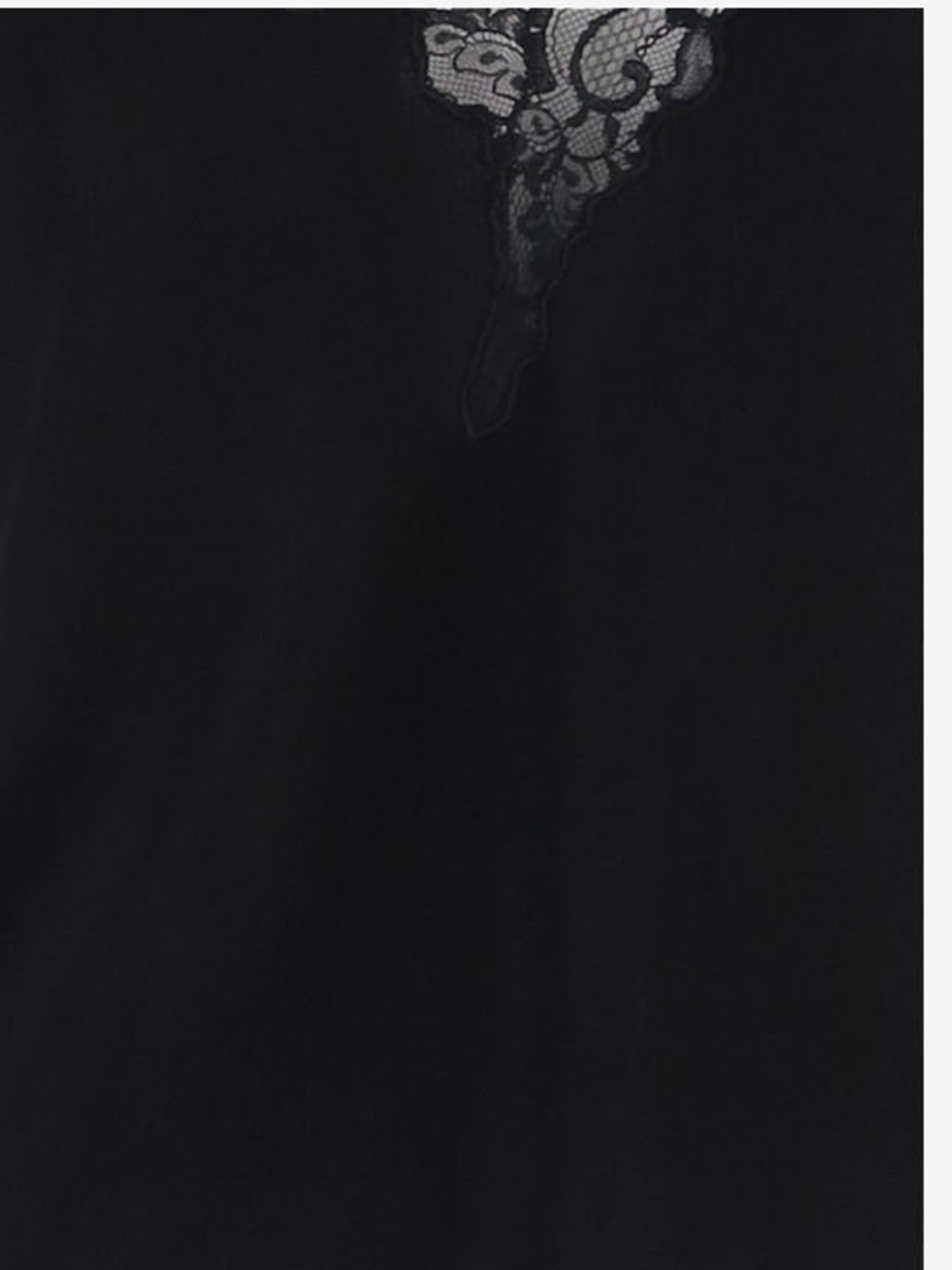 TOP IN VISCOSA CON SCOLLO A V IN PIZZO TO0000000013 0PA BALMAIN 
