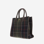 BORSA TOTE BARRHILL IN MISTO LANA CON MOTIVO CHECK LBA0423 OL91 BARBOUR 