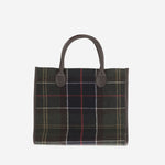 BORSA TOTE BARRHILL IN MISTO LANA CON MOTIVO CHECK LBA0423 OL91 BARBOUR 