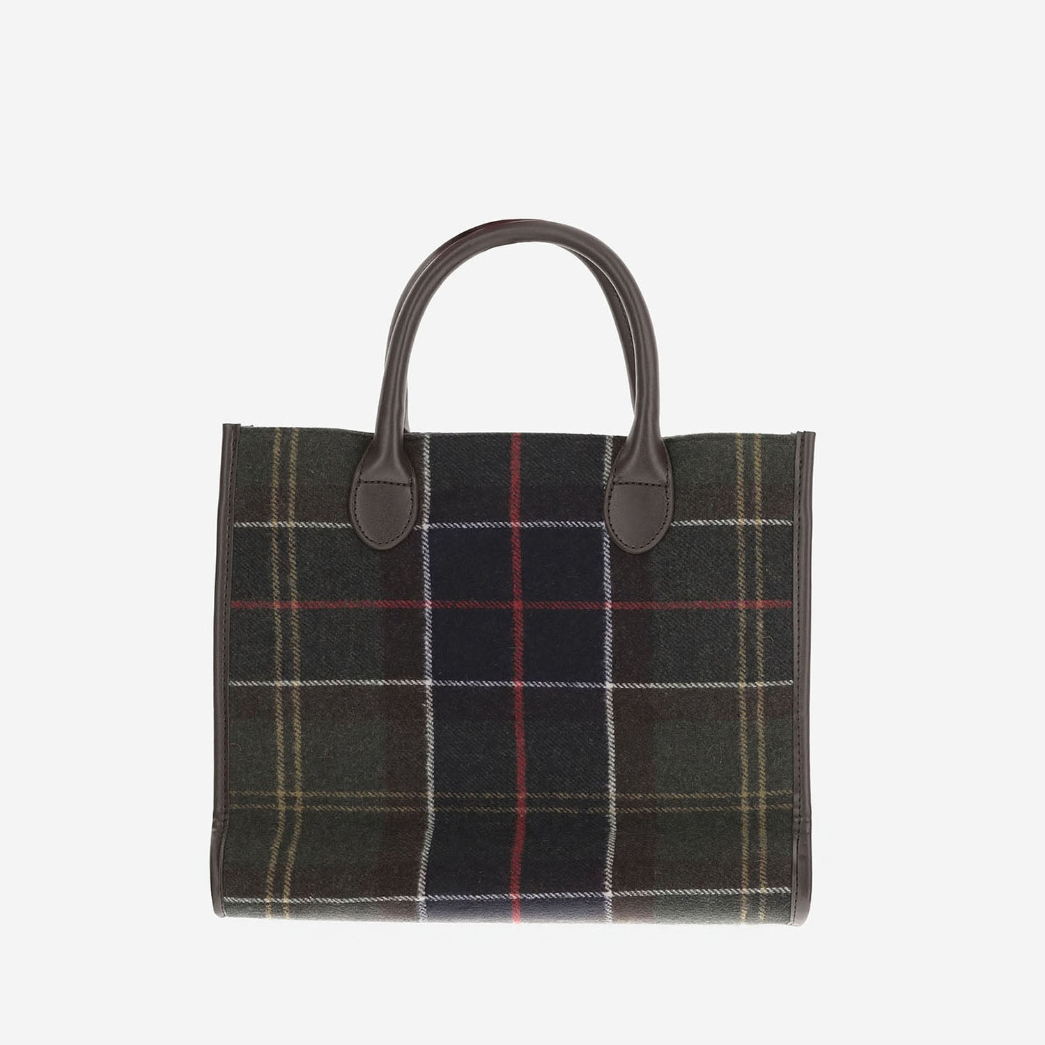 BORSA TOTE BARRHILL IN MISTO LANA CON MOTIVO CHECK LBA0423 OL91 BARBOUR 