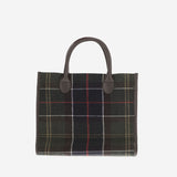 BORSA TOTE BARRHILL IN MISTO LANA CON MOTIVO CHECK LBA0423 OL91 BARBOUR 