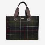 BORSA TOTE TURNBERRY IN MISTO LANA CON MOTIVO CHECK LBA0424 OL91 BARBOUR 