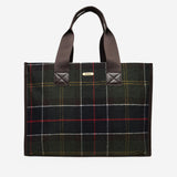 BORSA TOTE TURNBERRY IN MISTO LANA CON MOTIVO CHECK LBA0424 OL91 BARBOUR 