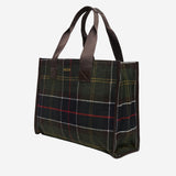 BORSA TOTE TURNBERRY IN MISTO LANA CON MOTIVO CHECK LBA0424 OL91 BARBOUR 