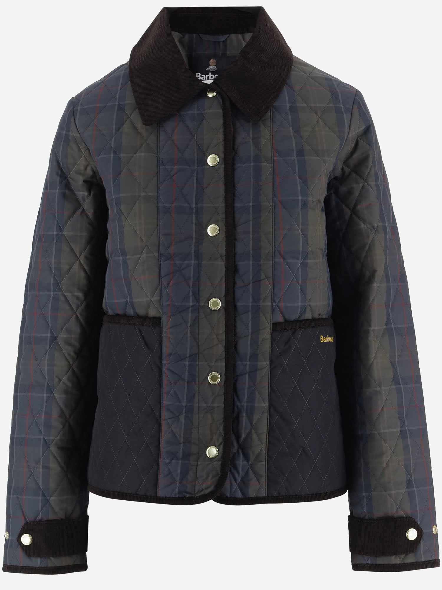 GIUBBOTTO IN NYLON TRAPUNTATO CON MOTIVO CHECK LQU1932 TN11 BARBOUR 