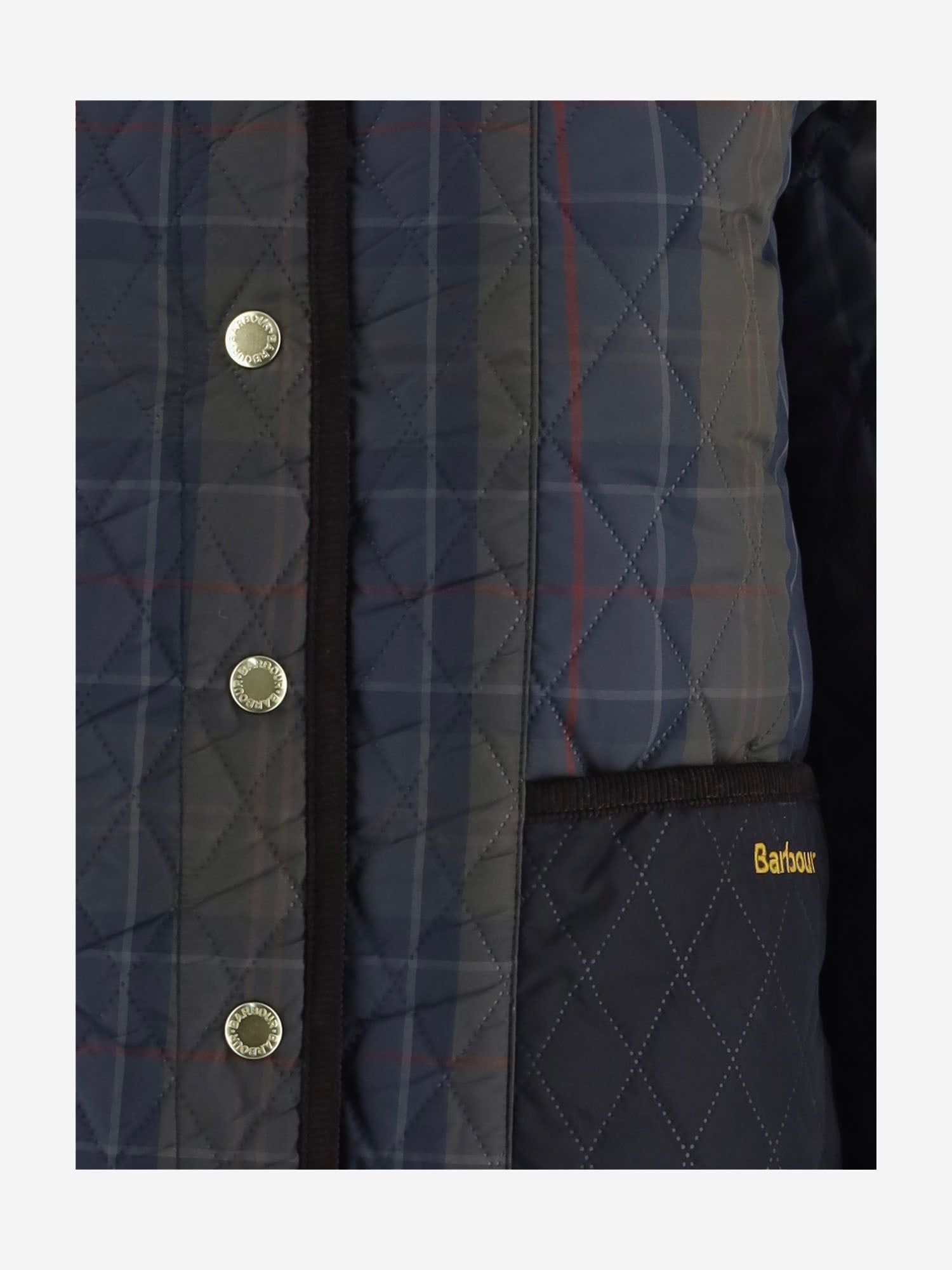 GIUBBOTTO IN NYLON TRAPUNTATO CON MOTIVO CHECK LQU1932 TN11 BARBOUR 