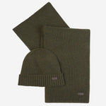 SET REGALO DI BERRETTO E SCIARPA CARLTON FLECK MGS0047 OL31 BARBOUR 