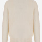 MAGLIONE IN LANA GIROCOLLO MKN1773 WH52 BARBOUR 