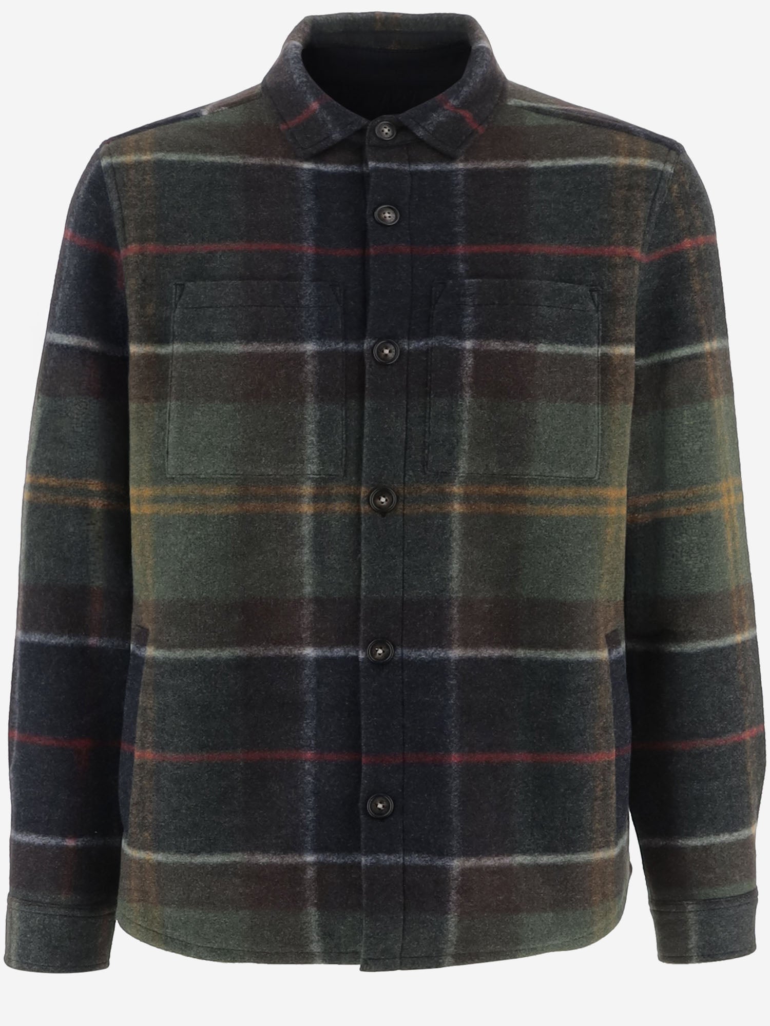 CAMICIA IN MISTO LANA CON MOTIVO CHECK MOS0511 TN11 BARBOUR 