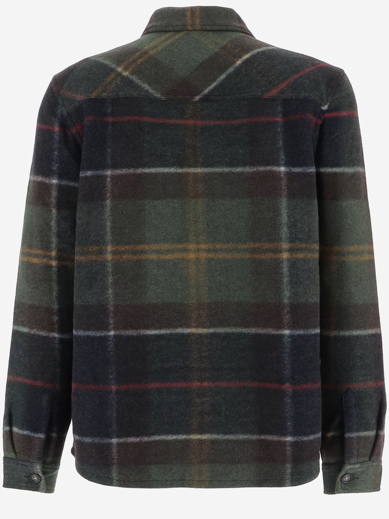 CAMICIA IN MISTO LANA CON MOTIVO CHECK MOS0511 TN11 BARBOUR 