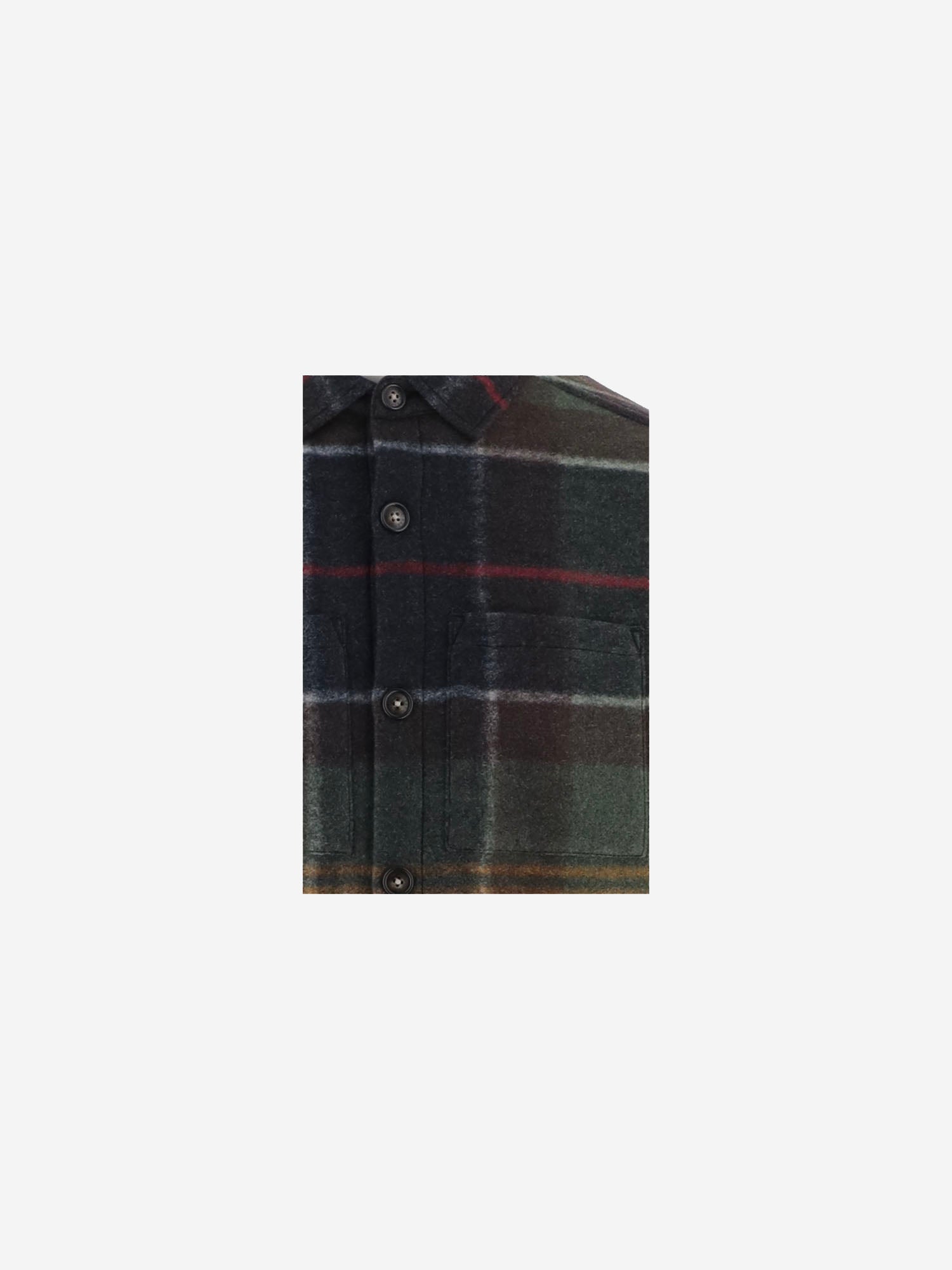 CAMICIA IN MISTO LANA CON MOTIVO CHECK MOS0511 TN11 BARBOUR 