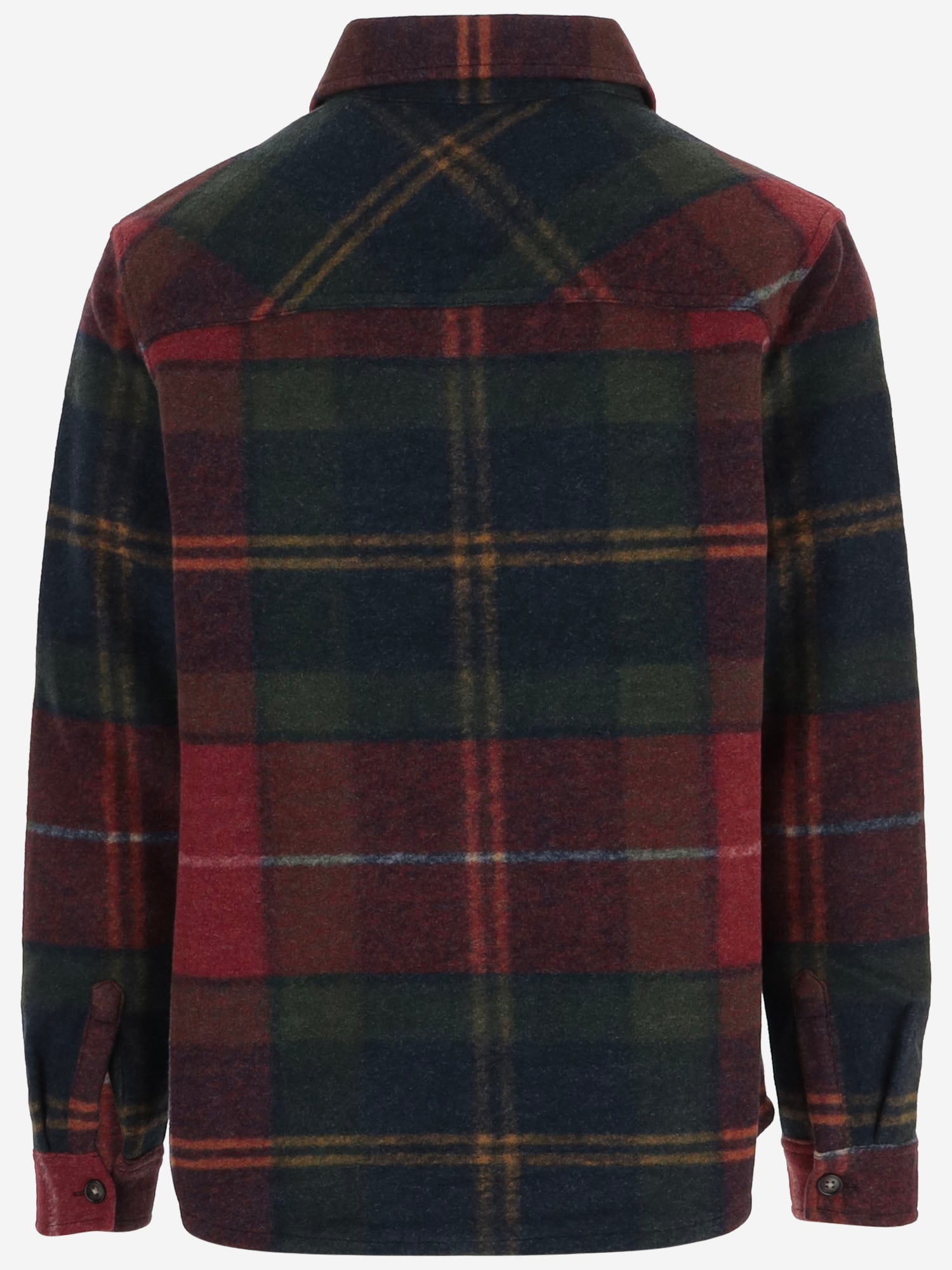 CAMICIA IN MISTO LANA CON MOTIVO CHECK MOS0511 TN69 BARBOUR 