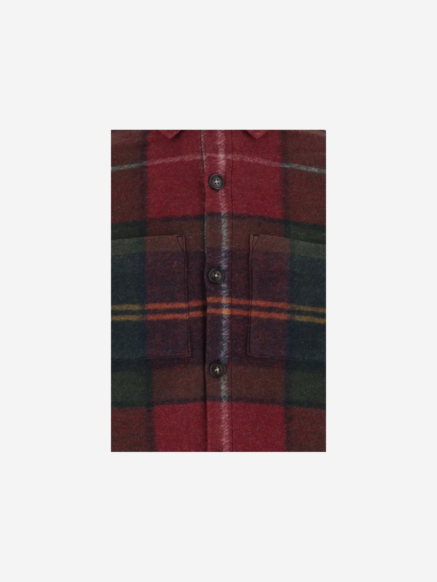 CAMICIA IN MISTO LANA CON MOTIVO CHECK MOS0511 TN69 BARBOUR 