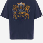 T-SHIRT IN COTONE CON RICAMO FRONTALE BBTS26289 NAVY BILLIONAIRE BOYS CLUB 