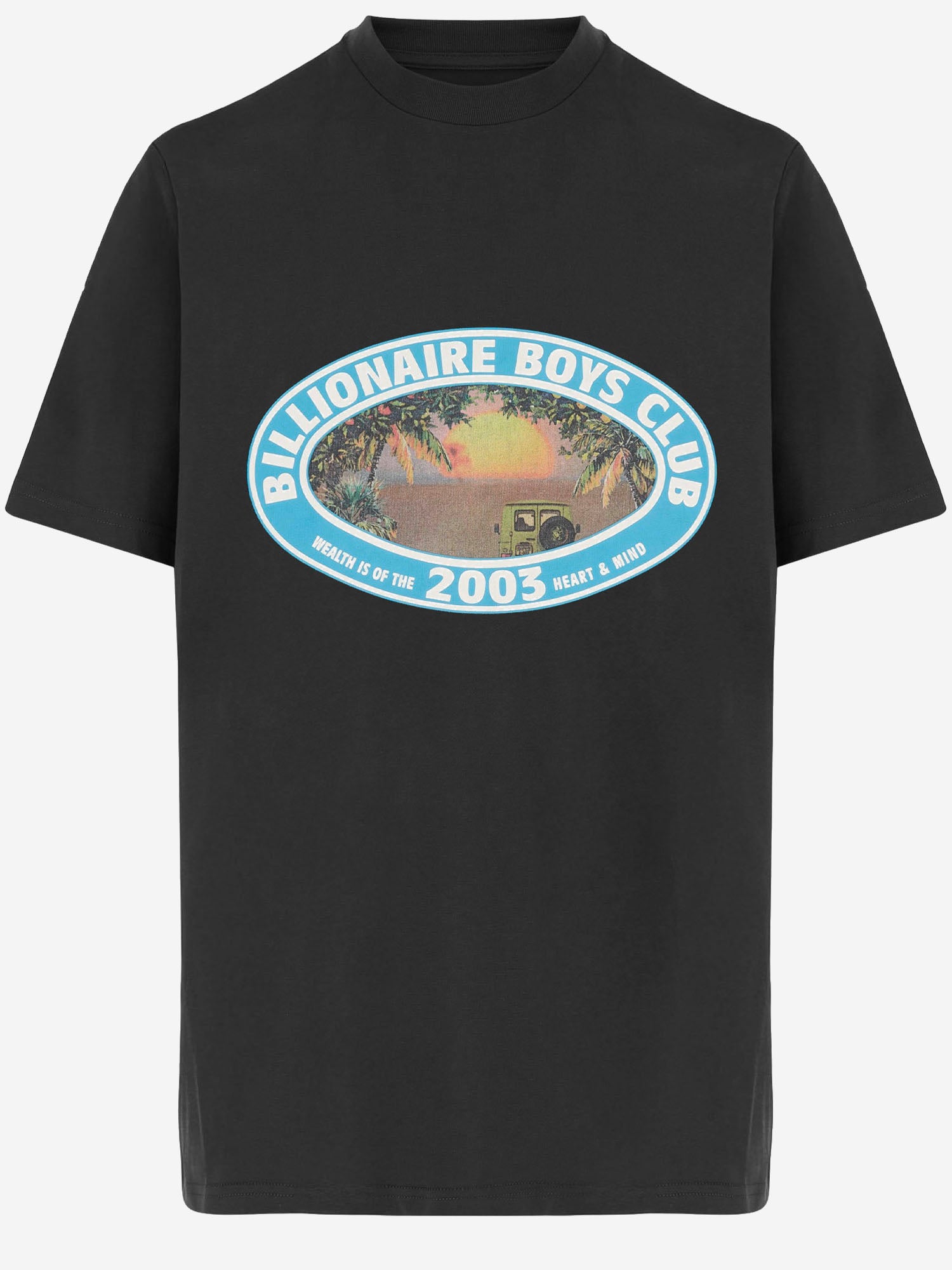T-SHIRT IN COTONE CON STAMPA SAFARI BBTS26293 BLACK BILLIONAIRE BOYS CLUB 