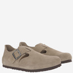 MULES LONDON IN PELLE SCAMOSCIATA 1010504 TAUPE BIRKENSTOCK 
