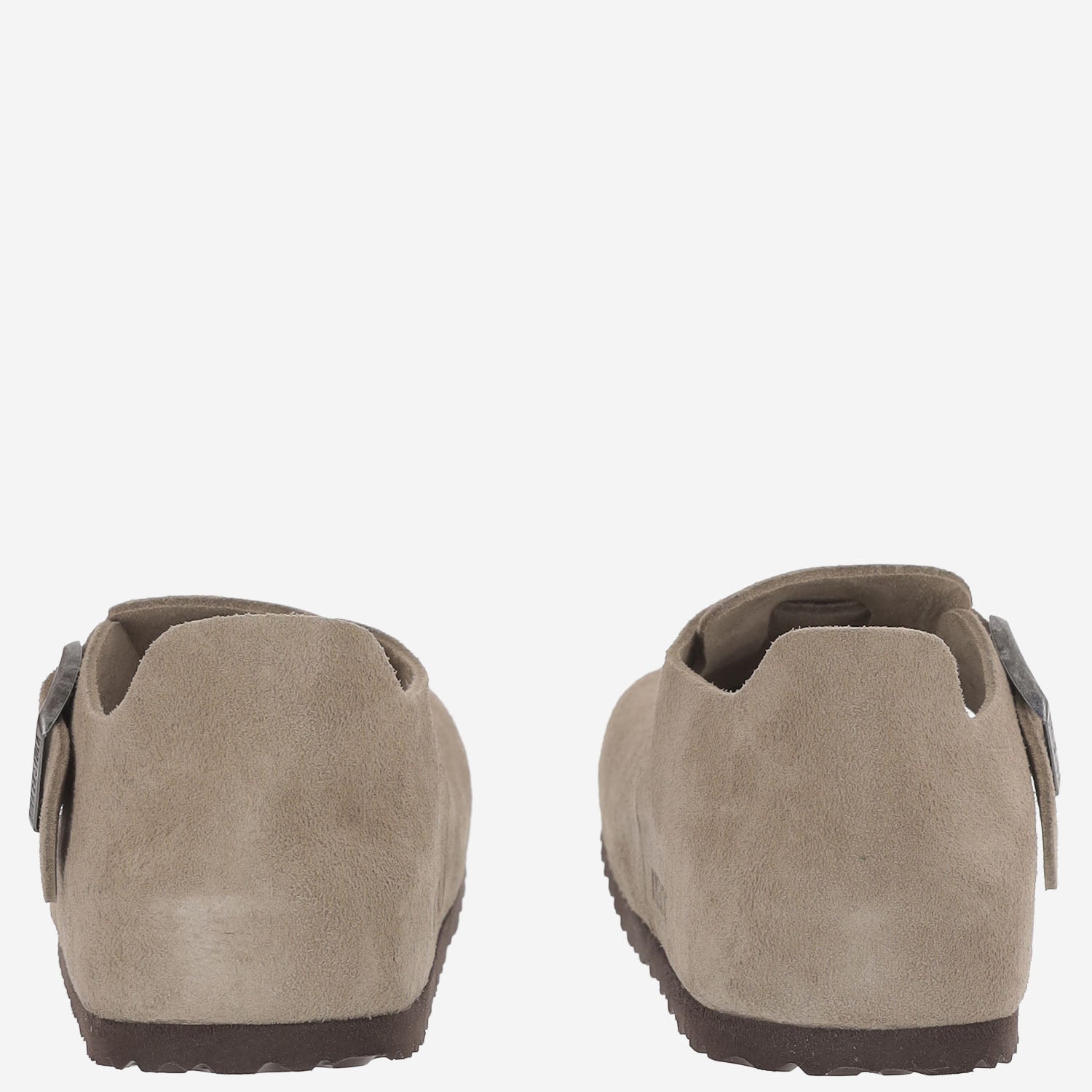 MULES LONDON IN PELLE SCAMOSCIATA 1010504 TAUPE BIRKENSTOCK 