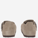 MULES LONDON IN PELLE SCAMOSCIATA 1010504 TAUPE BIRKENSTOCK 