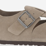 MULES LONDON IN PELLE SCAMOSCIATA 1010504 TAUPE BIRKENSTOCK 