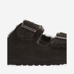 SANDALI ARIZONA IN SUEDE E SHEARLING 1020528 MOCCA BIRKENSTOCK 