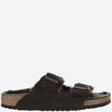 SANDALI ARIZONA IN SUEDE E SHEARLING 1020528 MOCCA BIRKENSTOCK 