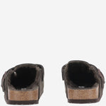 SANDALI SABOT BOSTON IN PELLE SCAMOSCIATA 1020529 MOCCA BIRKENSTOCK 