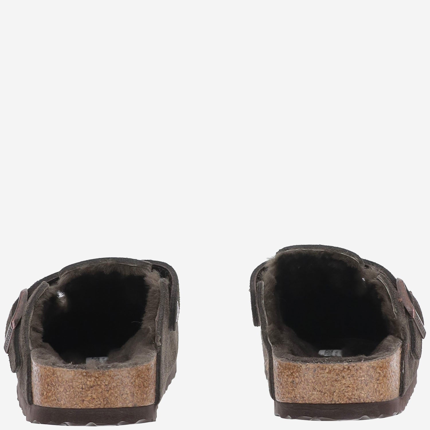 SANDALI SABOT BOSTON IN PELLE SCAMOSCIATA 1020529 MOCCA BIRKENSTOCK 