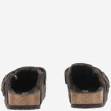 SANDALI SABOT BOSTON IN PELLE SCAMOSCIATA 1020529 MOCCA BIRKENSTOCK 