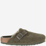 SANDALI SABOT BOSTON CON SHEARLING 1025667 THYME BIRKENSTOCK 