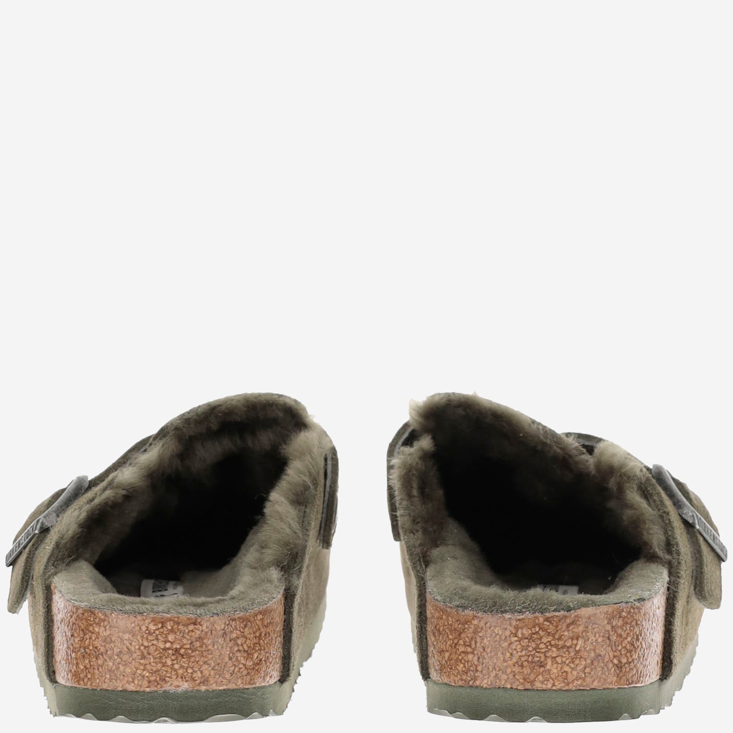 SANDALI SABOT BOSTON CON SHEARLING 1025667 THYME BIRKENSTOCK 