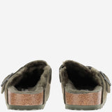 SANDALI SABOT BOSTON CON SHEARLING 1025667 THYME BIRKENSTOCK 
