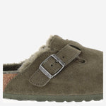 SANDALI SABOT BOSTON CON SHEARLING 1025667 THYME BIRKENSTOCK 