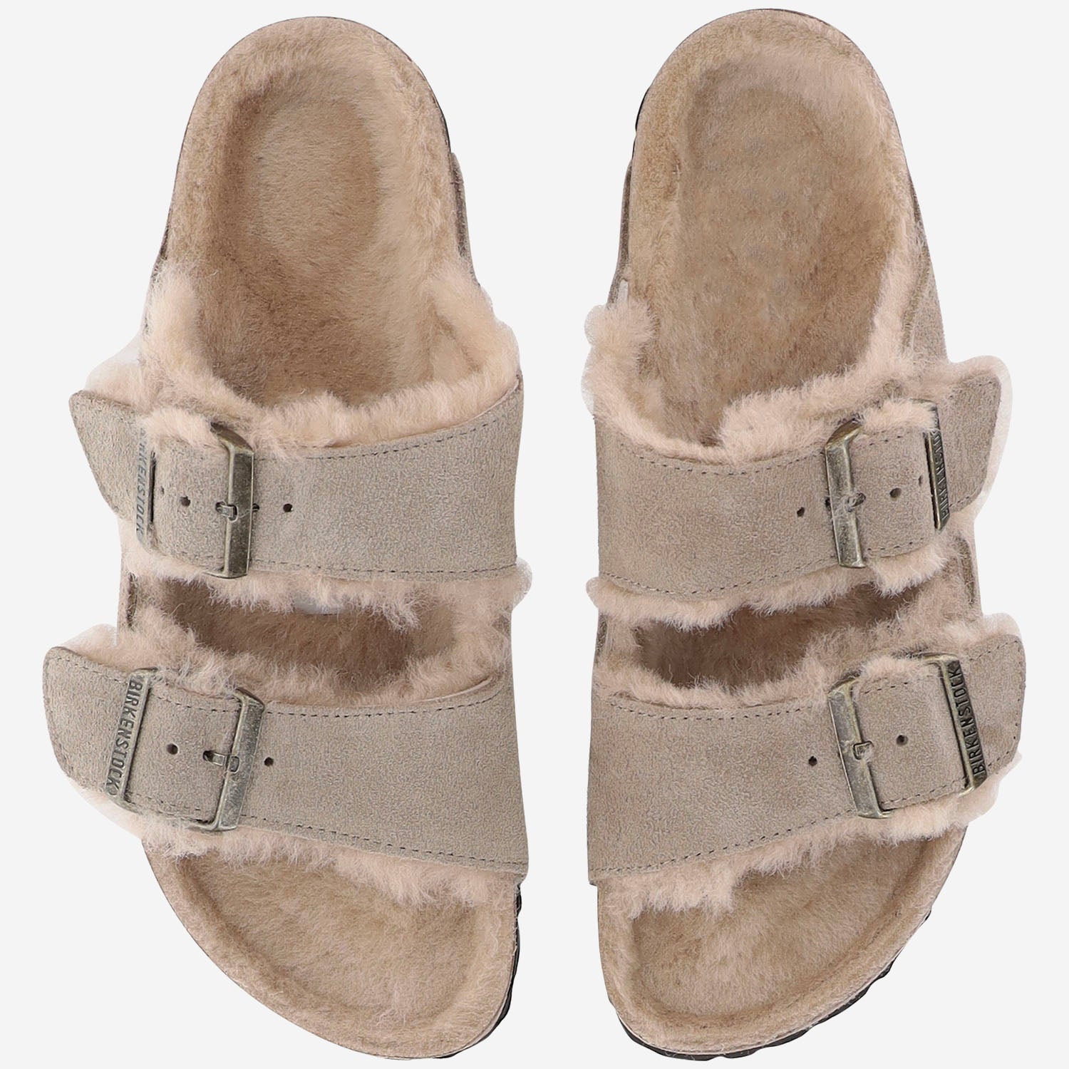 SANDALI ARIZONA IN PELLE SCAMOSCIATA 1028293 TAUPE BIRKENSTOCK 