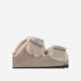 SANDALI ARIZONA IN PELLE SCAMOSCIATA 1028293 TAUPE BIRKENSTOCK 