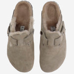 SABOT BOSTON IN PELLE SCAMOSCIATA 1028299 TAUPE BIRKENSTOCK 